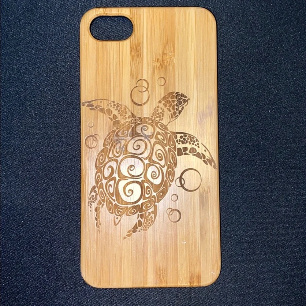 Apple iPhone 7 phone case Wooden turtle protective